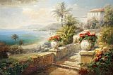 Roberto Lombardi Canvas Paintings - Capri Villa